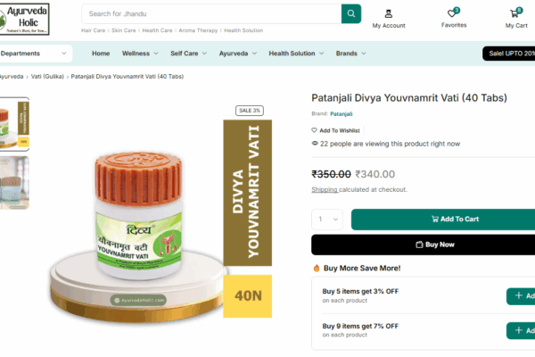 Title: Youvnamrit Vati by Patanjali: Ayurvedic Tonic for Energy, Vitality & Youthfulness