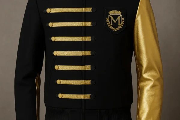 Step Into Iconic Style: Michael Jackson Black and Gold Jacket