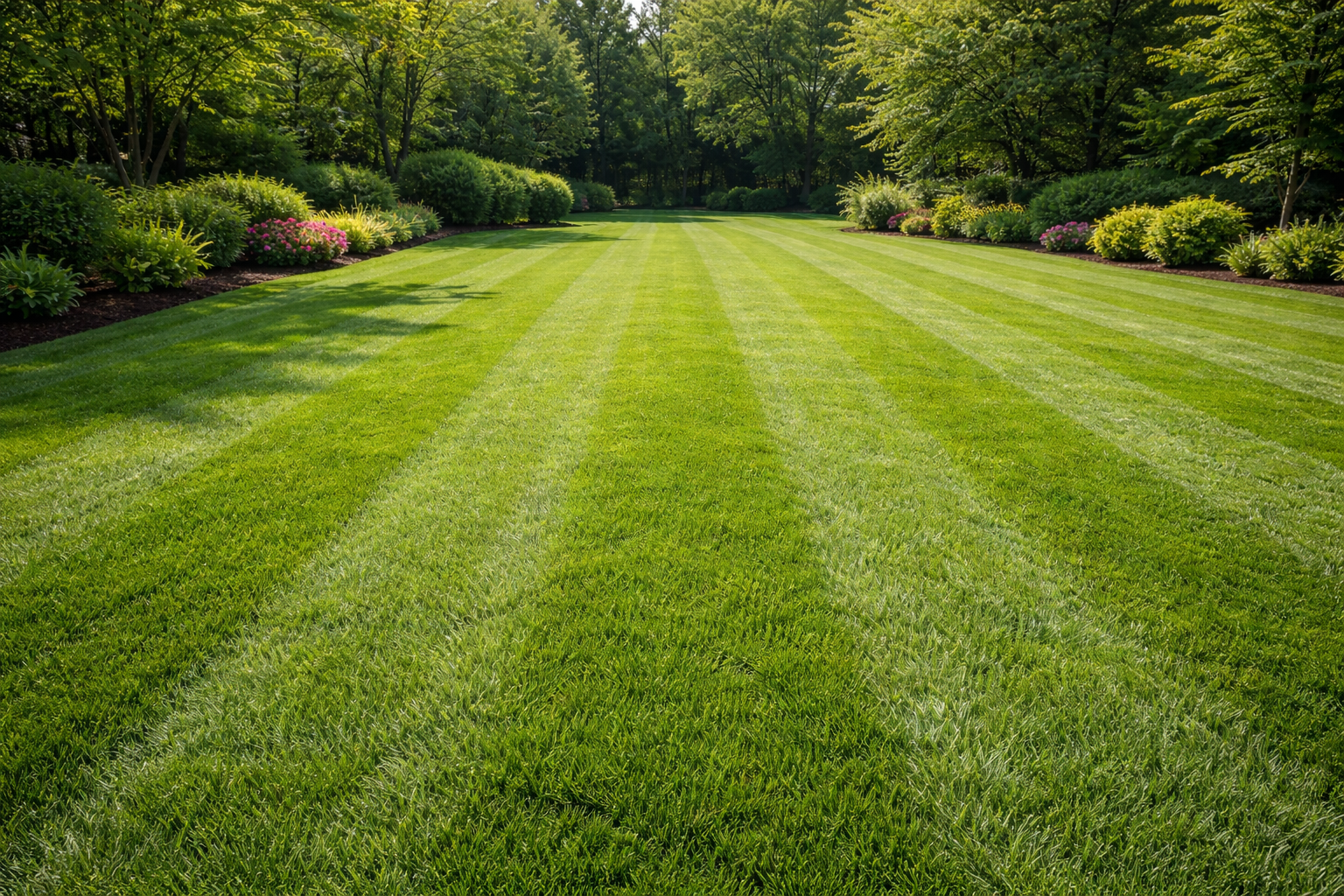 Fresh cut lawn